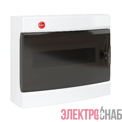 Щиток настенный 12мод. IP41 с дверцей с клеммн. блоком 87512 и замком бел. DKC 84912