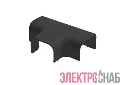 Тройник накладной 90град. для кабель-канала РКК 74х55 Арктика черн. Ruvinil ТРН-74х55-Ч