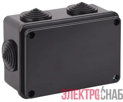 Коробка распаячная для ОП 120х80х50мм УХЛ1 черн. Ruvinil 67051Ч