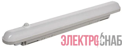 Светильник ДСП 1305Д 18Вт 6500К IP65 600мм с инфракрасным датчиком сер. пластик IEK LDSP2-1305D-18-6500-K03