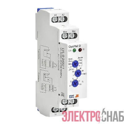 Реле контроля уровня OptiRel D LVL-S-240U-1 с датчиком 1.5м 10А 1СО 24-240АС/DC КЭАЗ 332024