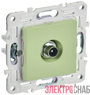 Розетка телевизионная проходная TV SKANDY SK-A17G мятный IEK SK-A10-P-K06