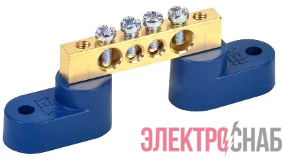 Шина нулевая ШНИ-6х9-4-У2-С на двух угловых изоляторах IEK YNN10-69-4C2-K07
