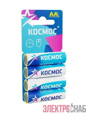 Элемент питания солевой AA/R6 4хBL (блист.4шт) КОСМОС KOCR64BL