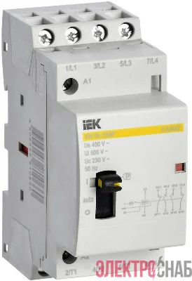 Контактор модульный КМ20-22МР AC с ручным управ. KARAT IEK MKK12-20-22