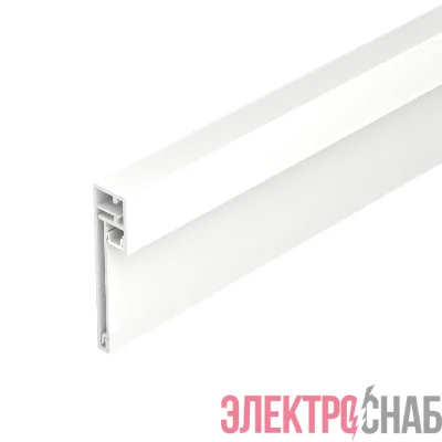 Профиль PLINTUS-H54B-2000 WHITE L2000 алюм. Arlight 046141