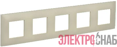 Рамка 5-м SKANDY SK-F01B беж. IEK SK-M52-K10