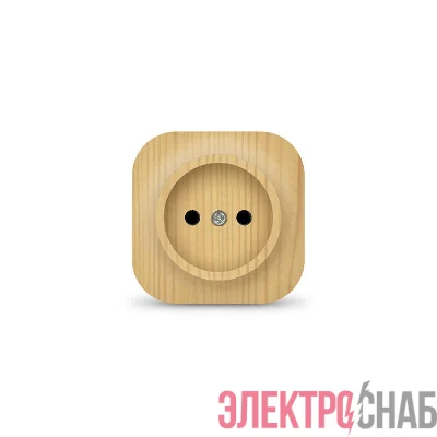Розетка 1-м ОП 10А IP20 без заземл. сосна IONICH 1442