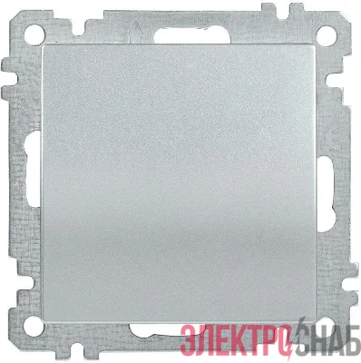 Выключатель 1-кл. СП Bolero ВС10-1-0-Б 10А IP20 механизм серебр. IEK EVB10-K23-10