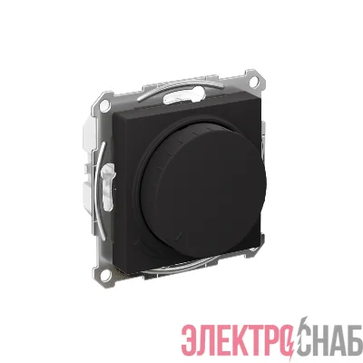 Светорегулятор поворотно-нажимной AtlasDesign 400Вт механизм карбон SE ATN001023