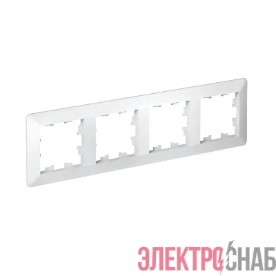Рамка 4-м AtlasDesign Air бел./дым. бел. SE ATN220104