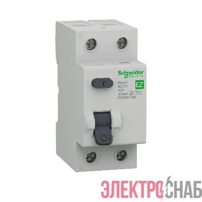 Выключатель дифференциального тока селективный ВДТ EASY9 (УЗО) 2П 40А 300мА AC-S 230В SchE EZ9R67240