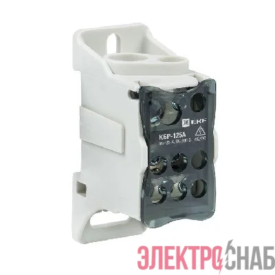 Блок распределительный КРОСС крепеж на панель и DIN КБР-125А EKF plc-kbr125