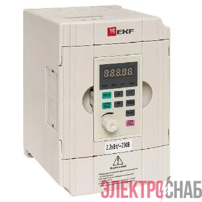Преобразователь частоты 2.2/4кВт 1х230В VECTOR-100 PROxima EKF VT100-2R2-1B