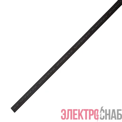 Трубка термоусадочная двустенная клеевая 24/6 (4:1) 1м черн. Rexant 23-2406