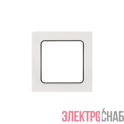 Рамка 1-м Стокгольм бел. с линией цвета черн. PROxima EKF EXM-G-304-10