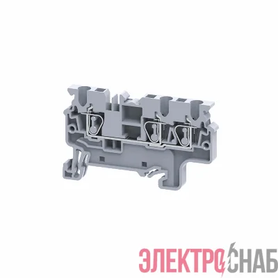 Клемма с тремя контактами пружинная OptiClip СХ-2.5-TRIPLET-I сер. КЭАЗ 289747