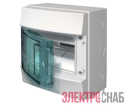 Бокс настенный 8М прозр. дверь Mistral65 (с клемм) ABB 1SLM006501A1201