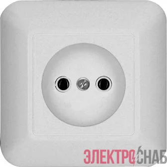 Розетка 1-м СП Прима 10А IP20 без заземл. бел. (опт. упак) SchE RS10-184-B