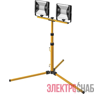 Прожектор светодиодный 61 997 OFL-01-2х50-4K-GR-IP65-LED-TRI 2х50Вт 4000К IP65 2х4250лм на штативе ОНЛАЙТ 61997