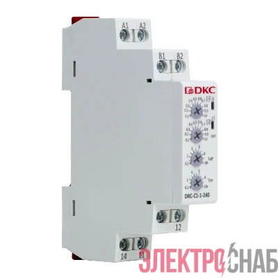 Реле контроля тока тип DRC 0.1-1А конфигурация контакта 1CO 24-240 AC/DC DKC DRC-C1-1-240