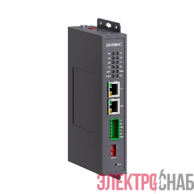 Преобразователь промышленный протоколов и интерфейсов 2х10/100Base-T(X) портов RJ45 4хRS-485 12-48В DC DKC N3000-2T4D-485-P3