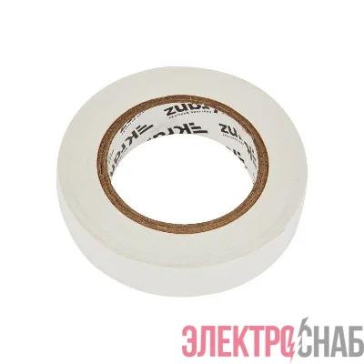 Изолента ПВХ 0.13х15мм 20м бел. (уп.10шт) Kranz KR-09-2601