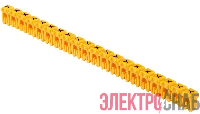 Маркер открытого типа KE 0.75-1.5кв.мм символ "X" (уп.200шт) IEK UMK-KE1-X