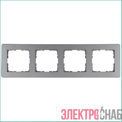 Рамка 4-м G-Flex алюм. Jasmart G1104S