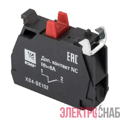 Контакт дополнительный NC красн. PROxima EKF XB4-BE102