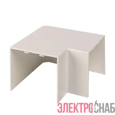 Поворот на 90град. 60х60 бел. Plast PROxima (уп.4шт) EKF abw-60-60x4