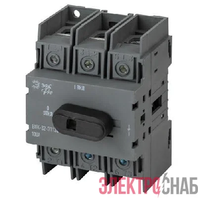 Выключатель-разъединитель ВНК-32-31130 PRO mvr20-3-100E 3П 100А с установленной фронтальной рукояткой управления Эра Б0054008