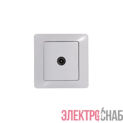 Розетка телевизионная оконечная TV 1-м СП Glossa 1дБ механизм бел. SE GSL000191