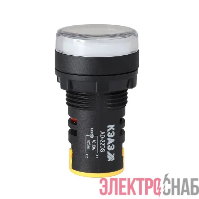 Лампа AD22DS(LED) матрица 22мм 24В AC/DC бел. КЭАЗ 303926