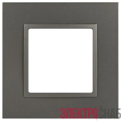 Рамка 1-м Elegance 14-5011-16 Classic для розеток и выключателей титан Эра Б0065823