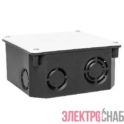 Коробка распаячная КМТ-010-006 для твердых стен с крышкой 107х107х50 полипропилен; винты IP20 син./бел. EKF plc-kmt-010-006