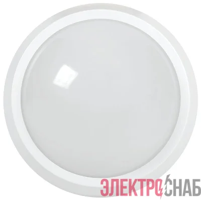 Светильник светодиодный ДПО 5060 24Вт 4000К IP65 круг бел. IEK LDPO0-5060-24-4000-K01