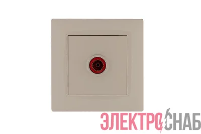 Розетка TV проходная Karea RIZZ крем Makel 88010007