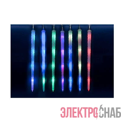 Гирлянда занавес светодиод. ULD-E3005-210/DTK RGB IP44 FROSTED ICICLE UNIEL 11126