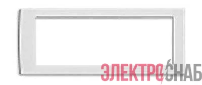 Рамка 6мод. универс. под Brava/VIVA/45х45 сер. металлик DKC F00015G