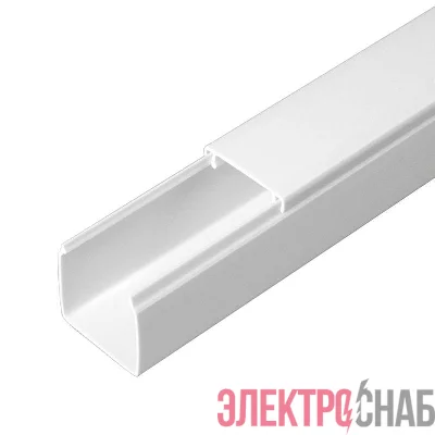 Кабель-канал 25х25 L2000 с двойн. замком бел. Промрукав PR.0625251