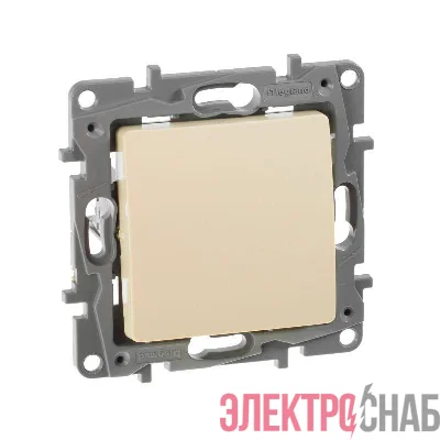 Выключатель 1-кл. СП Etika 10А IP20 250В 10AX безвинтов. зажимы механизм сл. кость IEK 672301