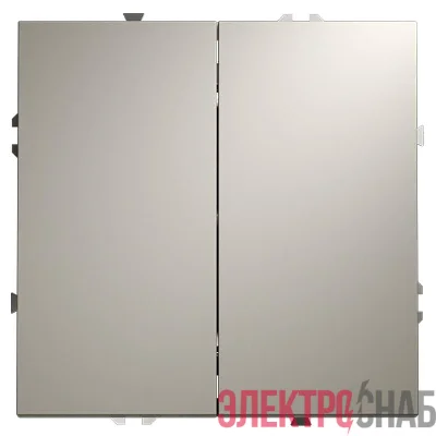 Переключатель проходной 2-кл. СП S70 10А механизм кашемир Voltum VLS020303