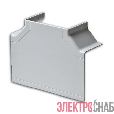 Тройник накладной 90град. 100х60/40 бел. Рувинил ТРН-100х60