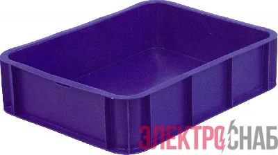 Ящик 430х330х110 без крышки, под пирожные  синий 405 405