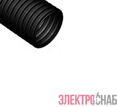 Труба гофрированная ПНД легкая d63мм с протяжкой черн. (уп.15м) Ruvinil 26301