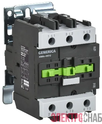 Контактор КМИе-49512 95А 400В/АС3 1НО 1НЗ GENERICA KKME41-095-400-11