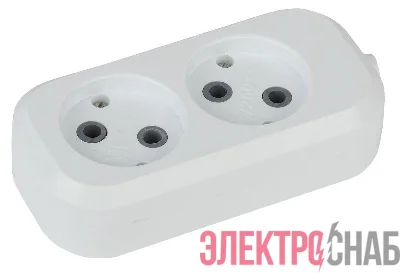 Колодка удлинителя KX-2 2-м без зазeмл. ЭРА Б0028330