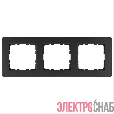 Рамка 3-м G-Flex антрацит Jasmart G1103B