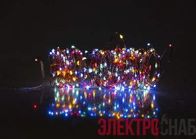 Светильник светодиодный садовый SLR-G03-100M нить 100LED мультицвет на солнечн. батарее ФАZА 5033467